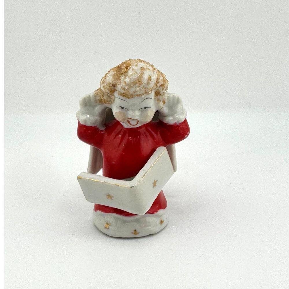Vintage Signed Japan Christmas Carol Angel Choirboy Ceramic Ornament‎ - Picture 6 of 6
